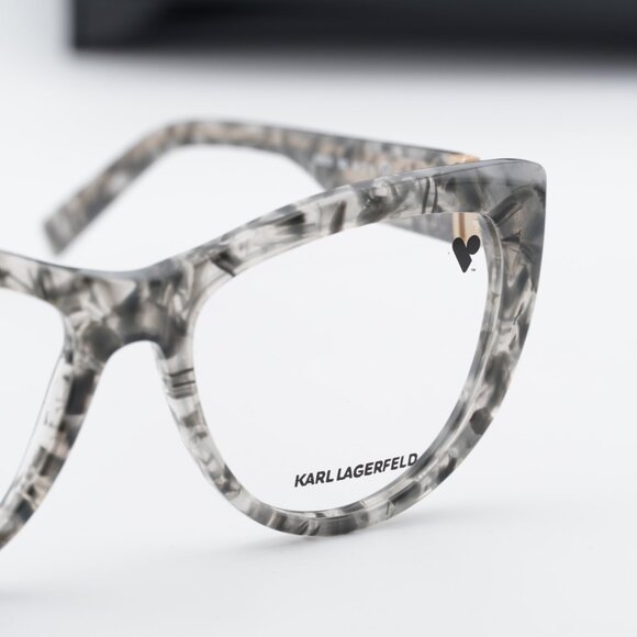 Karl Lagerfeld KL6133 062 Cat Eye 54mm Eyeglasses - Textured Grey main image 10